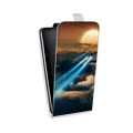 Дизайнерский вертикальный чехол-книжка для Microsoft Lumia 430 Dual SIM самолеты