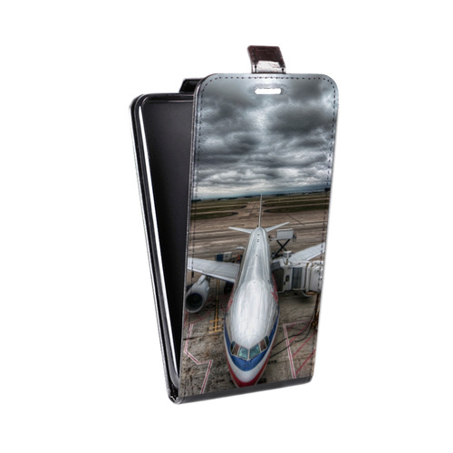 Дизайнерский вертикальный чехол-книжка для Sony Xperia XZ самолеты