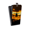 Дизайнерский вертикальный чехол-книжка для Microsoft Lumia 430 Dual SIM самолеты