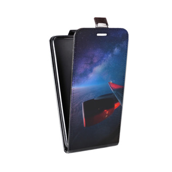 Дизайнерский вертикальный чехол-книжка для Samsung Galaxy S6 Edge самолеты (на заказ)