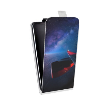 Дизайнерский вертикальный чехол-книжка для Samsung Galaxy Core Lite самолеты (на заказ)