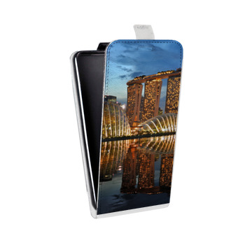 Дизайнерский вертикальный чехол-книжка для Huawei Honor 8 Сингапур (на заказ)