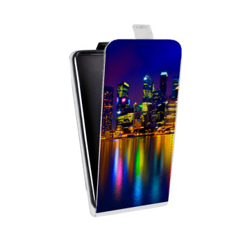 Дизайнерский вертикальный чехол-книжка для LG K7 Сингапур (на заказ)
