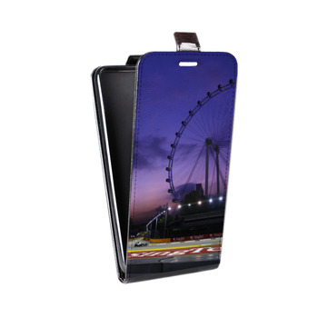 Дизайнерский вертикальный чехол-книжка для Samsung Galaxy Note 2 Сингапур (на заказ)