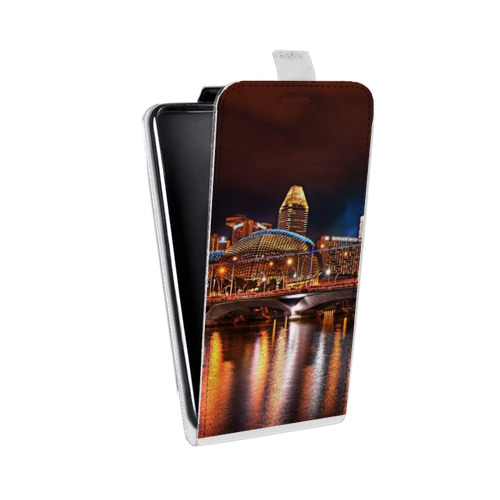 Дизайнерский вертикальный чехол-книжка для Samsung Galaxy Grand Сингапур