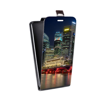 Дизайнерский вертикальный чехол-книжка для Samsung Galaxy Note 5 Сингапур (на заказ)