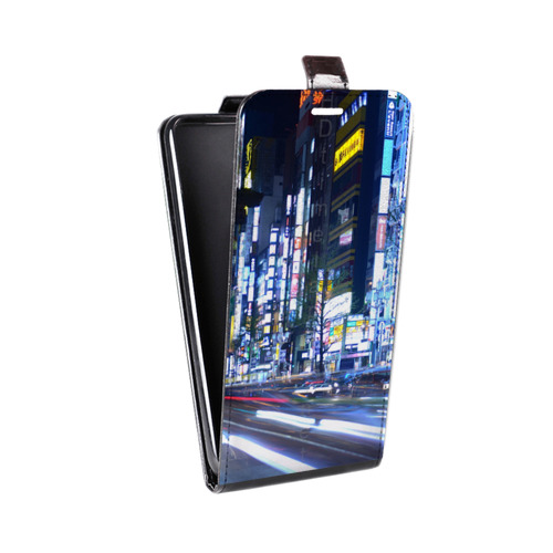 Дизайнерский вертикальный чехол-книжка для Huawei G8 Токио