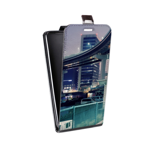 Дизайнерский вертикальный чехол-книжка для Motorola Moto E7 Plus Токио