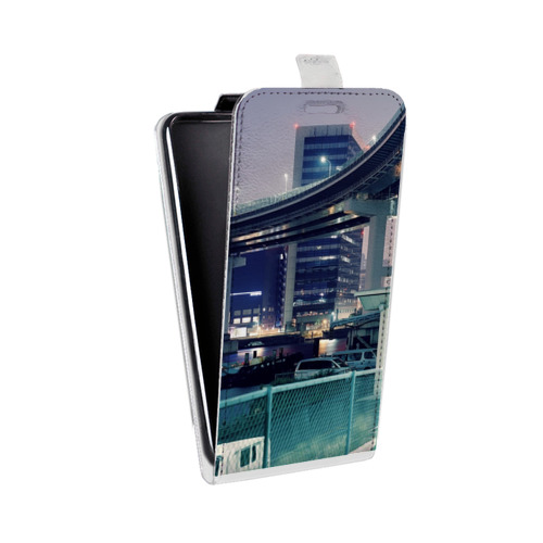 Дизайнерский вертикальный чехол-книжка для Samsung Galaxy Grand Neo Токио