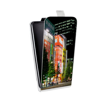 Дизайнерский вертикальный чехол-книжка для Iphone 5s Токио (на заказ)