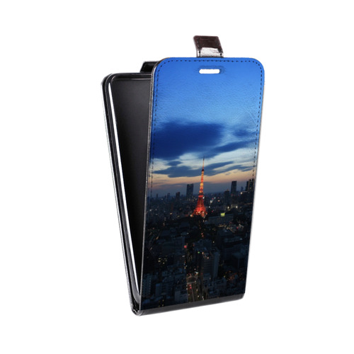 Дизайнерский вертикальный чехол-книжка для Microsoft Lumia 435 Токио
