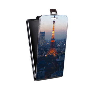 Дизайнерский вертикальный чехол-книжка для Alcatel One Touch Pop D5 Токио (на заказ)