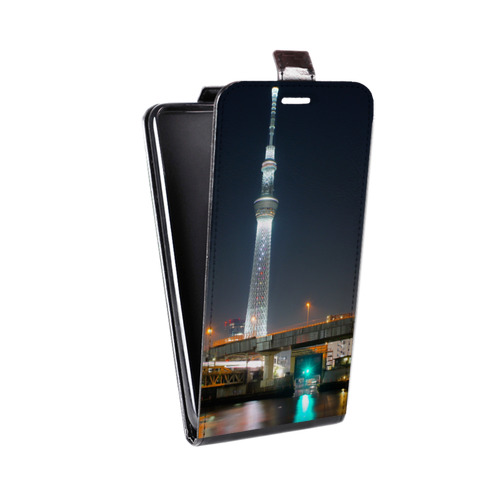 Дизайнерский вертикальный чехол-книжка для Huawei Honor 6 Plus Токио