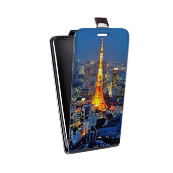 Дизайнерский вертикальный чехол-книжка для Alcatel One Touch Pop D5 Токио (на заказ)