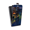 Дизайнерский вертикальный чехол-книжка для Samsung Galaxy Core Токио