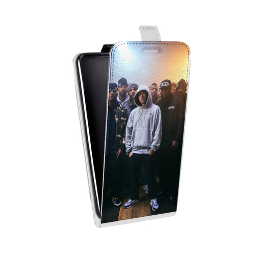 Дизайнерский вертикальный чехол-книжка для Motorola Moto E5 Eminem