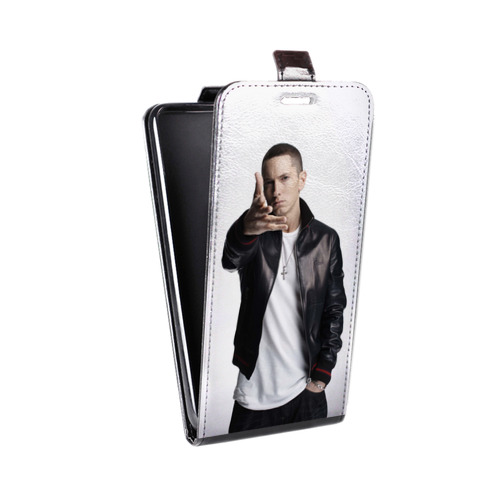 Дизайнерский вертикальный чехол-книжка для Samsung Galaxy J6 Eminem