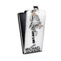 Дизайнерский вертикальный чехол-книжка для Alcatel Pop 4 Майкл Джексон