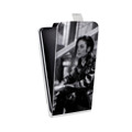 Дизайнерский вертикальный чехол-книжка для HTC U Ultra Майкл Джексон