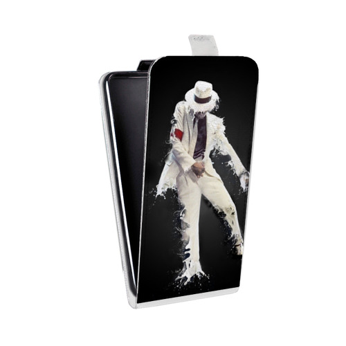 Дизайнерский вертикальный чехол-книжка для HTC Desire 530 Майкл Джексон