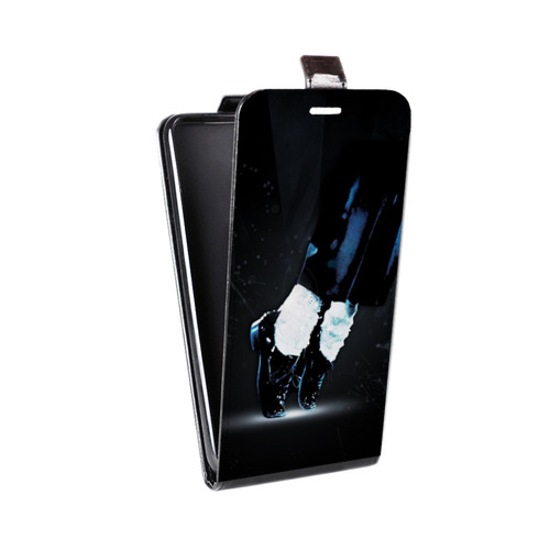 Дизайнерский вертикальный чехол-книжка для HTC Desire 530 Майкл Джексон
