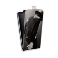Дизайнерский вертикальный чехол-книжка для LG Stylus 3 Майкл Джексон