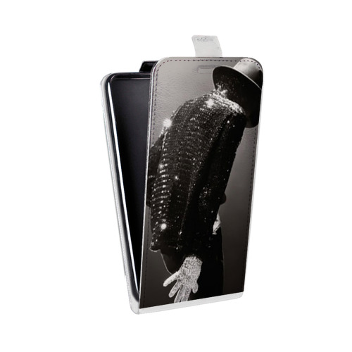 Дизайнерский вертикальный чехол-книжка для LG Stylus 3 Майкл Джексон