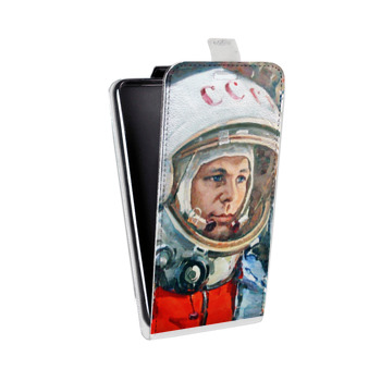 Дизайнерский вертикальный чехол-книжка для Realme 6 Юрий Гагарин (на заказ)