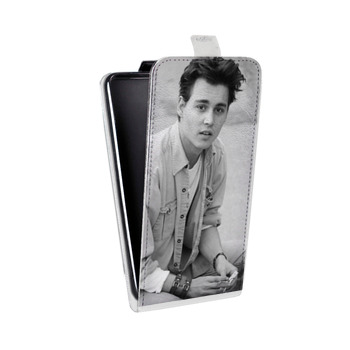 Дизайнерский вертикальный чехол-книжка для Iphone 5s Джонни Депп (на заказ)