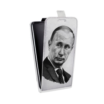 Дизайнерский вертикальный чехол-книжка для Huawei P Smart В.В.Путин  (на заказ)