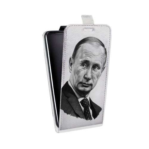 Дизайнерский вертикальный чехол-книжка для Sony Xperia go В.В.Путин 