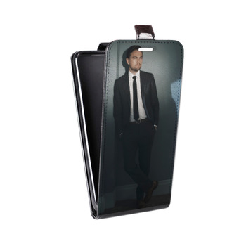Дизайнерский вертикальный чехол-книжка для Samsung Galaxy S6 Edge Леонардо Дикаприо (на заказ)