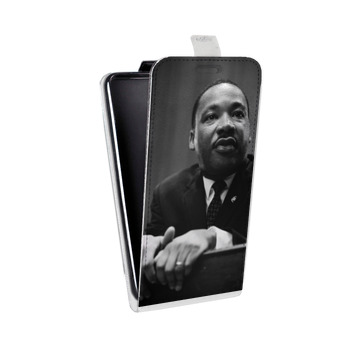 Дизайнерский вертикальный чехол-книжка для Iphone 5s Лютер Кинг (на заказ)