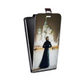 Дизайнерский вертикальный чехол-книжка для LG X Style  Мэрилин Мэнсон