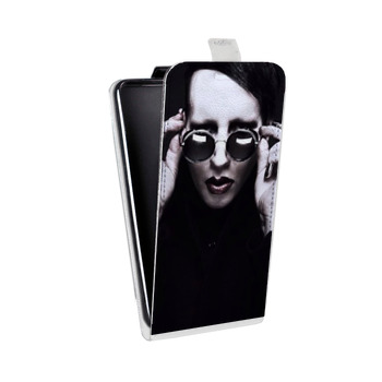Дизайнерский вертикальный чехол-книжка для HTC Desire 300  Мэрилин Мэнсон (на заказ)