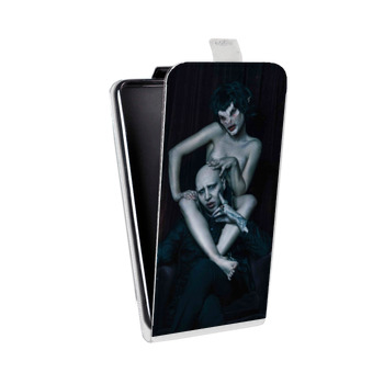 Дизайнерский вертикальный чехол-книжка для HTC Desire 300  Мэрилин Мэнсон (на заказ)