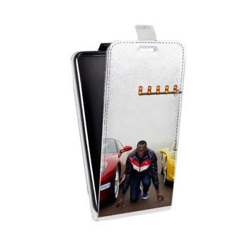 Дизайнерский вертикальный чехол-книжка для Samsung Galaxy S6 Edge Усейн Болт (на заказ)