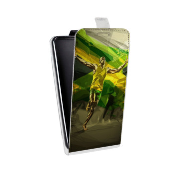 Дизайнерский вертикальный чехол-книжка для Samsung Galaxy S6 Edge Усейн Болт (на заказ)