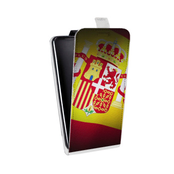 Дизайнерский вертикальный чехол-книжка для Samsung Galaxy Alpha флаг Испании (на заказ)