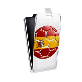 Дизайнерский вертикальный чехол-книжка для Sony Xperia E4g флаг Испании (на заказ)