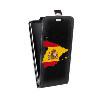 Дизайнерский вертикальный чехол-книжка для Lenovo S850 флаг Испании (на заказ)