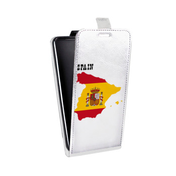 Дизайнерский вертикальный чехол-книжка для Samsung Galaxy J5 Prime флаг Испании (на заказ)