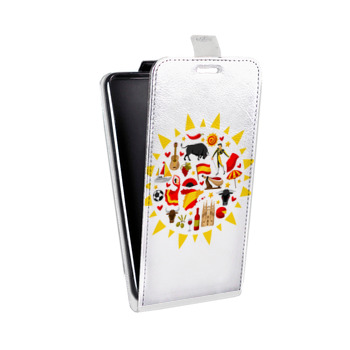 Дизайнерский вертикальный чехол-книжка для Iphone Xs Max флаг Испании (на заказ)