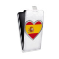 Дизайнерский вертикальный чехол-книжка для HTC Desire 200 флаг Испании