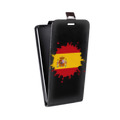 Дизайнерский вертикальный чехол-книжка для Samsung Galaxy Core флаг Испании