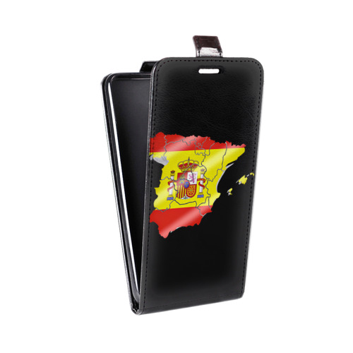 Дизайнерский вертикальный чехол-книжка для Microsoft Lumia 435 флаг Испании