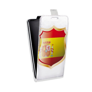 Дизайнерский вертикальный чехол-книжка для Huawei P10 флаг Испании (на заказ)