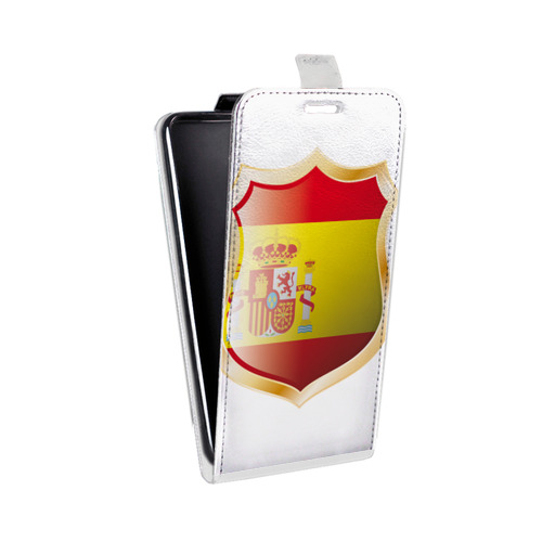 Дизайнерский вертикальный чехол-книжка для Alcatel One Touch Idol флаг Испании
