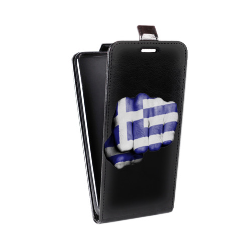Дизайнерский вертикальный чехол-книжка для HTC Desire 530 флаг греции