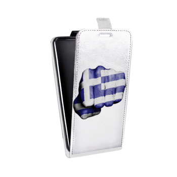Дизайнерский вертикальный чехол-книжка для HTC Desire 626 флаг греции (на заказ)